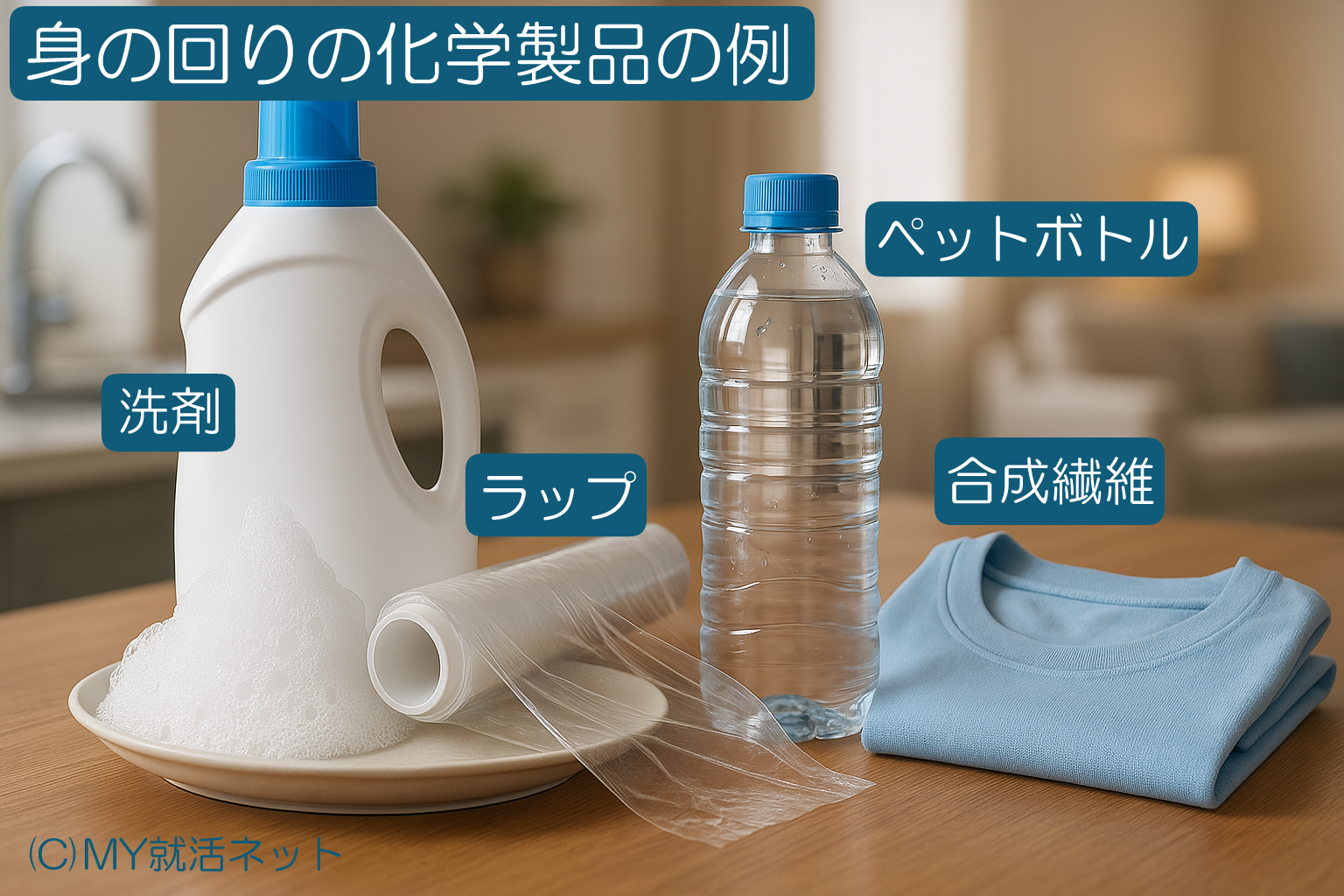 身の回りの化学製品|家の中にあるもの