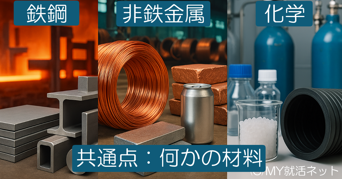 素材のイメージ|鉄鋼・非鉄金属・化学品
